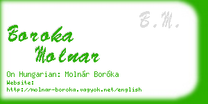 boroka molnar business card