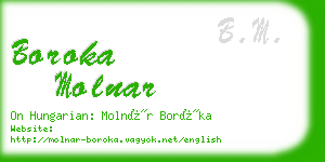 boroka molnar business card